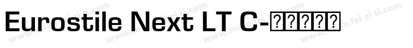 Eurostile Next LT C字体转换